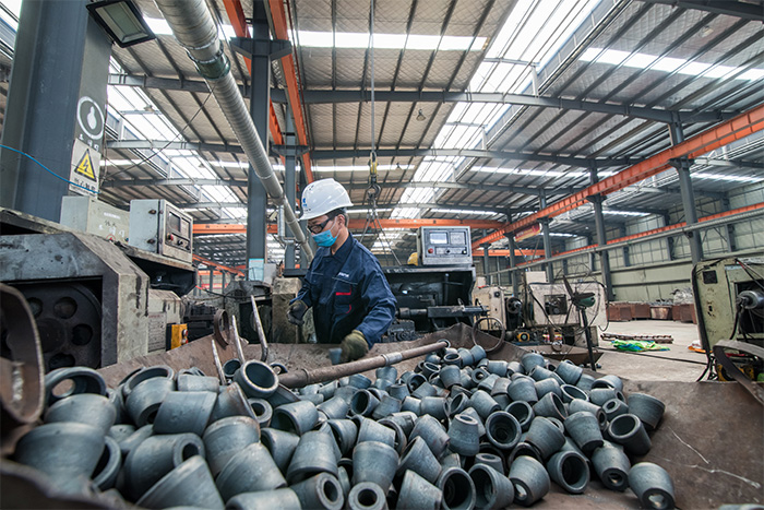 新疆网架配件-锥头加工车间